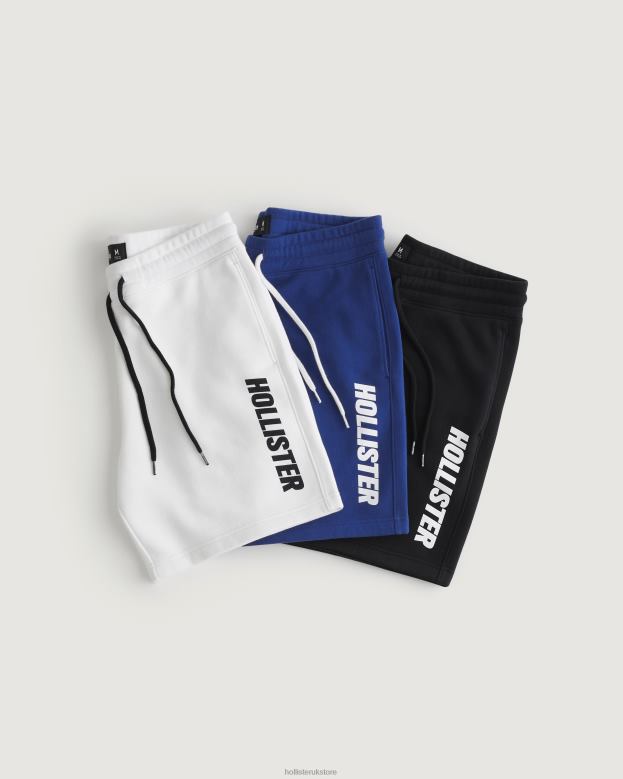 Bottoms Hollister Men 7 Fleece Logo Graphic Shorts 3-Pack 488201406 Multi