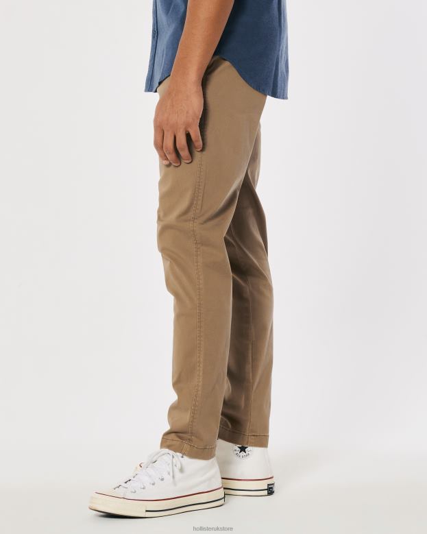Bottoms Hollister Men Athletic Skinny Chino Pants 488201190 Dark Khaki