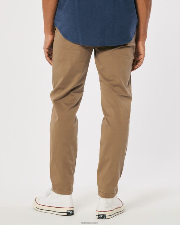 Bottoms Hollister Men Athletic Skinny Chino Pants 488201190 Dark Khaki