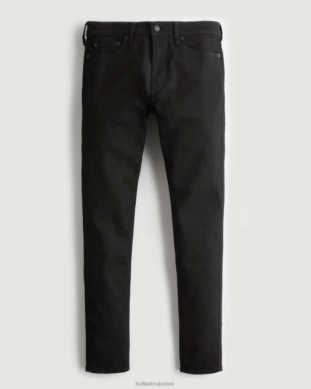 Bottoms Hollister Men Black No Fade Super Skinny Jeans 488201180 No Fade Black