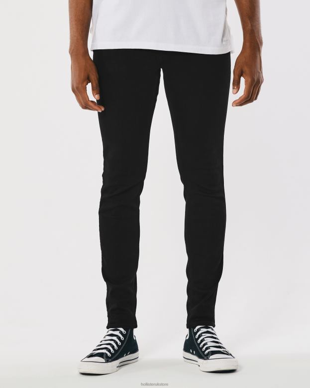 Bottoms Hollister Men Black No Fade Super Skinny Jeans 488201180 No Fade Black