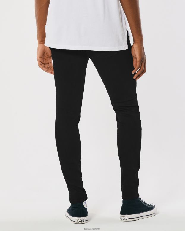 Bottoms Hollister Men Black No Fade Super Skinny Jeans 488201180 No Fade Black