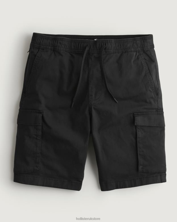 Bottoms Hollister Men Cargo Jogger Shorts 9 488201103 Black