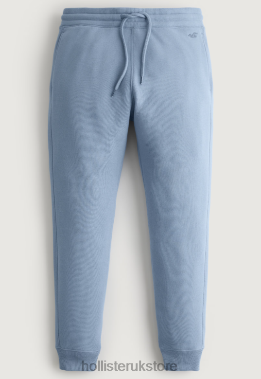 Bottoms Hollister Men Feel Good Fleece Joggers 488201386 Light Blue