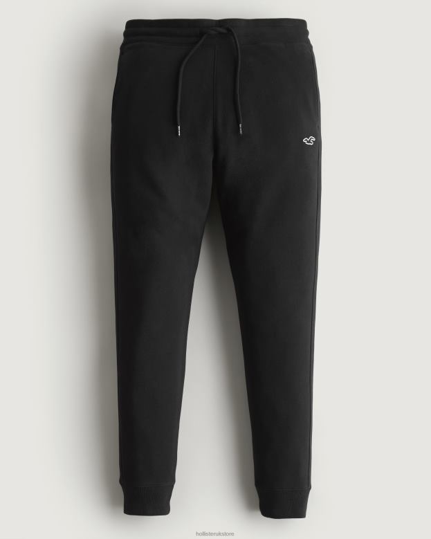 Bottoms Hollister Men Feel Good Fleece Logo Icon Joggers 488201181 Black