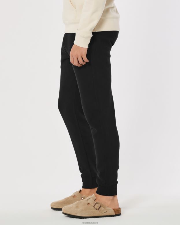 Bottoms Hollister Men Feel Good Fleece Logo Icon Joggers 488201181 Black