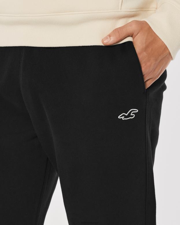 Bottoms Hollister Men Feel Good Fleece Logo Icon Joggers 488201181 Black