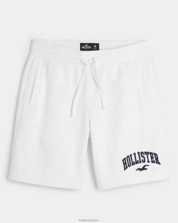 Bottoms Hollister Men Fleece Logo Shorts 9 488201337 White