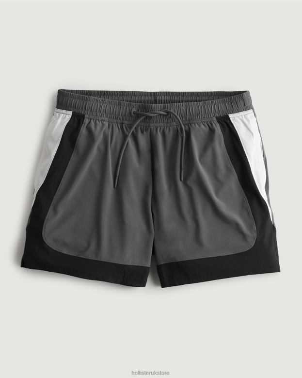 Bottoms Hollister Men Gilly Hicks Active Lined Shorts 5 488201237 Grey