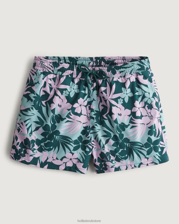 Dark Teal Floral