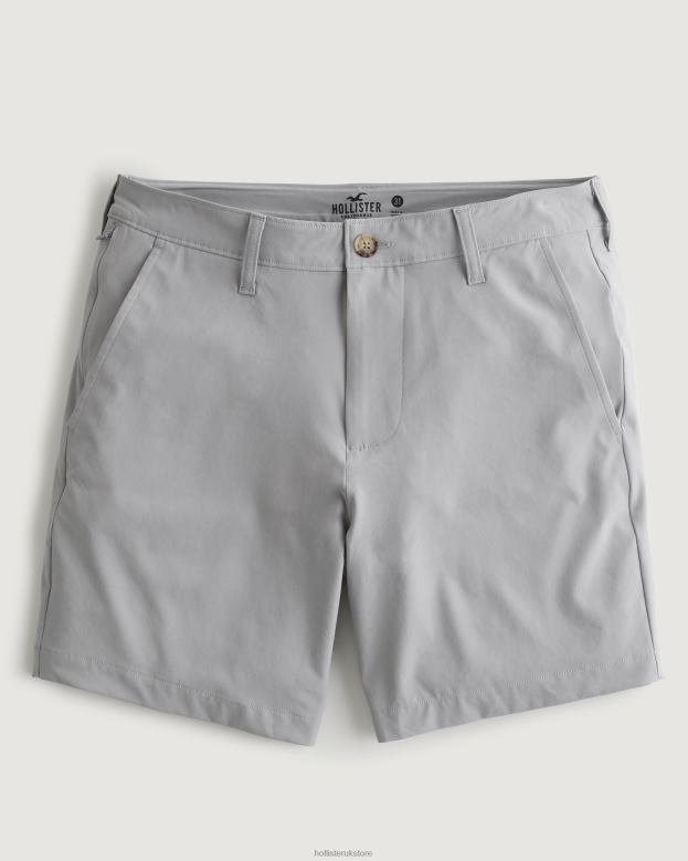 Bottoms Hollister Men Hybrid Shorts 7 488201224 Light Grey