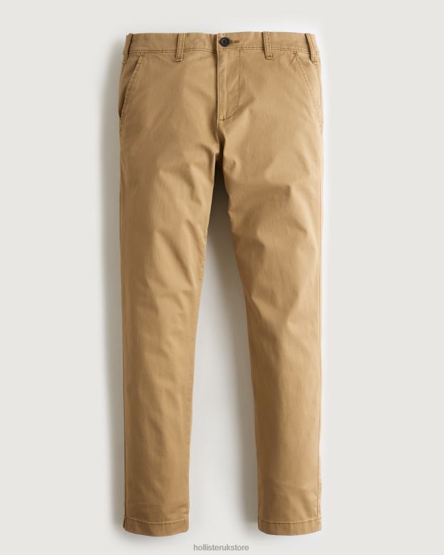 Bottoms Hollister Men Skinny Chino Pants 488201151 Dark Khaki