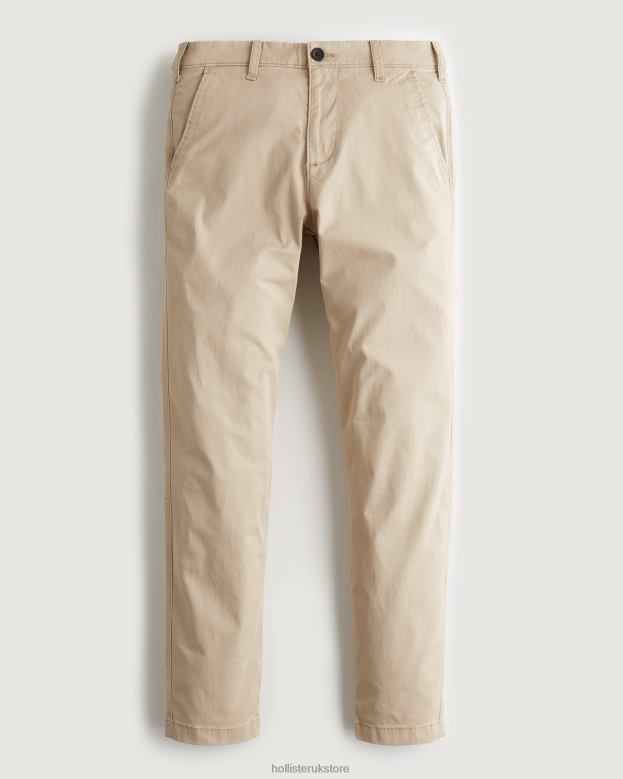 Bottoms Hollister Men Skinny Chino Pants 488201158 Light Khaki