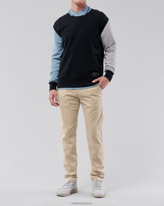 Bottoms Hollister Men Skinny Chino Pants 488201158 Light Khaki