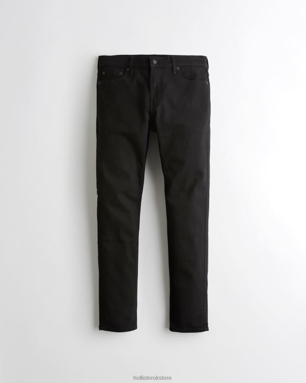Bottoms Hollister Men Skinny No Fade Jeans 488201156 Black No Fade