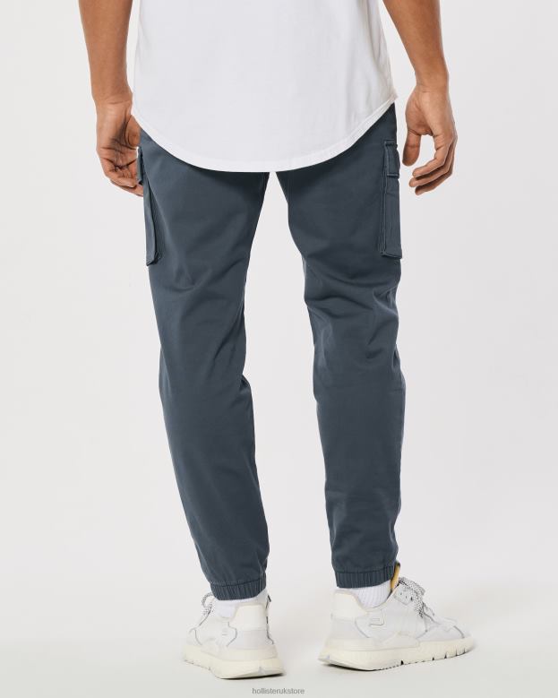 Bottoms Hollister Men Skinny Twill Cargo Joggers 488201251 Dark Slate