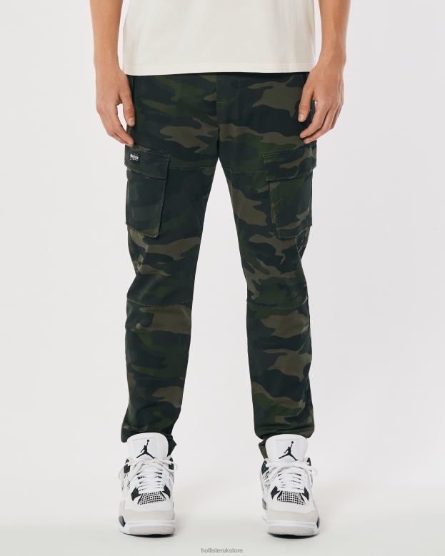 Bottoms Hollister Men Skinny Twill Cargo Joggers 488201393 Camo