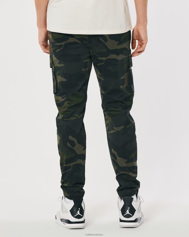 Bottoms Hollister Men Skinny Twill Cargo Joggers 488201393 Camo
