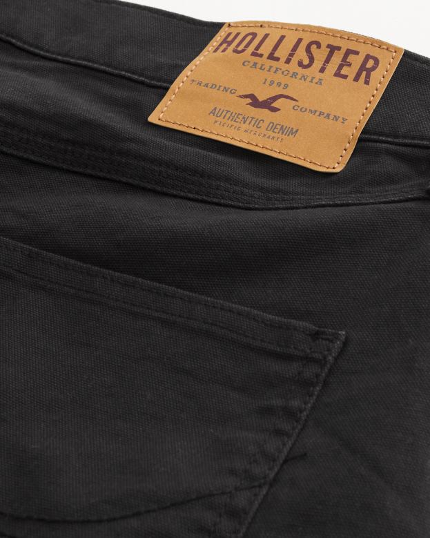 Bottoms Hollister Men Straight Carpenter Pants 488201285 Black