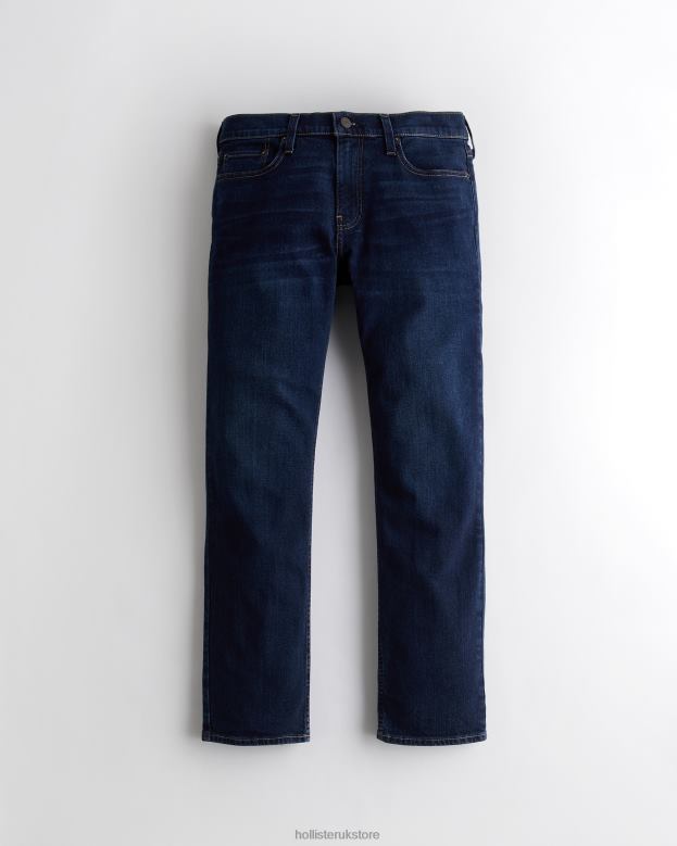 Bottoms Hollister Men Straight Jeans 488201142 Dark Wash
