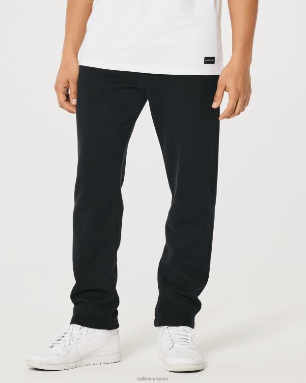 Bottoms Hollister Men Straight Sweatpants 488201211 Black