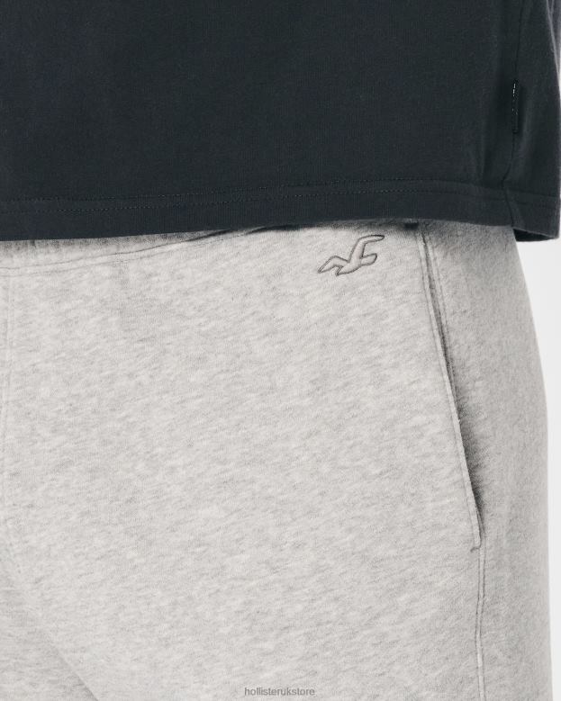 Bottoms Hollister Men Straight Sweatpants 488201266 Heather Grey