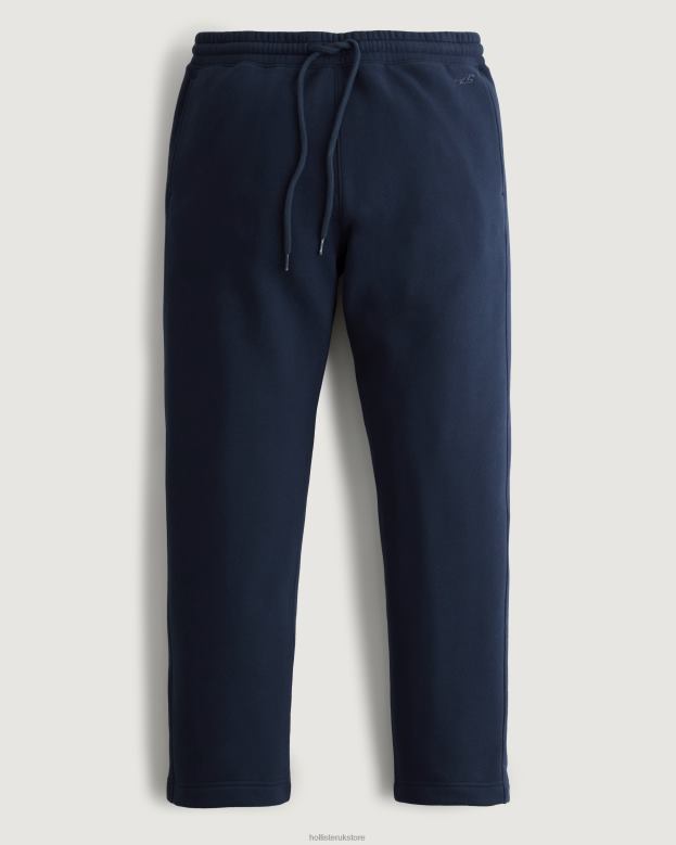 Bottoms Hollister Men Straight Sweatpants 488201336 Navy