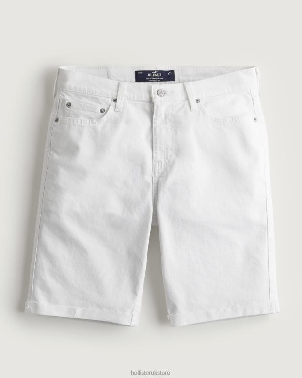 Bottoms Hollister Men White Athletic Skinny Denim Shorts 9 488201267 White