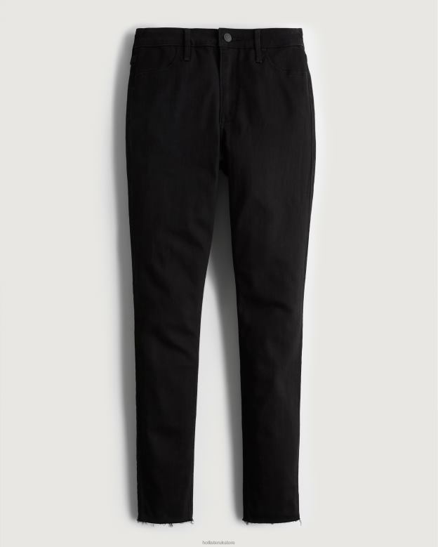 Bottoms Hollister Women Curvy High-Rise Black Jean Leggings 48820554 Black
