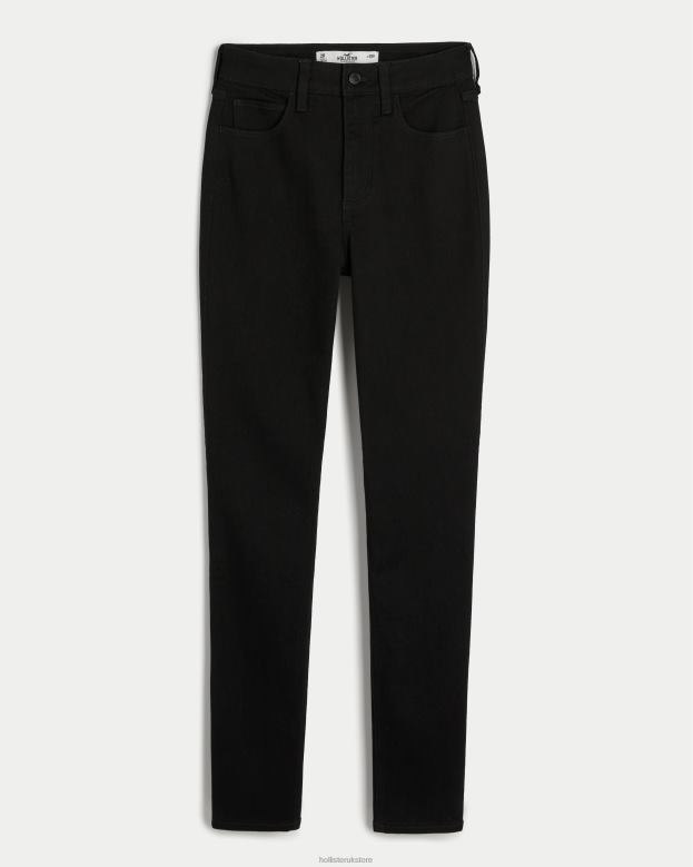 Bottoms Hollister Women Curvy High-Rise Black Super Skinny Jeans 48820531 Black