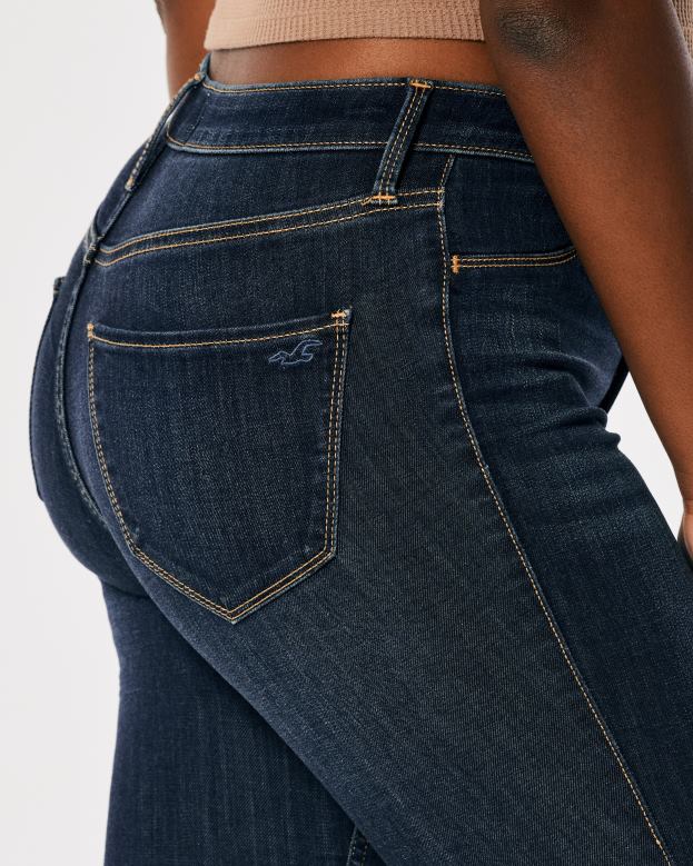 Bottoms Hollister Women Curvy High-Rise Dark Wash Jean Leggings 48820555 Dark