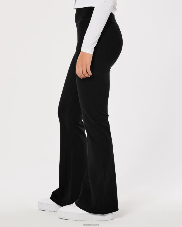 Bottoms Hollister Women Flared Leggings 48820526 Black Solid