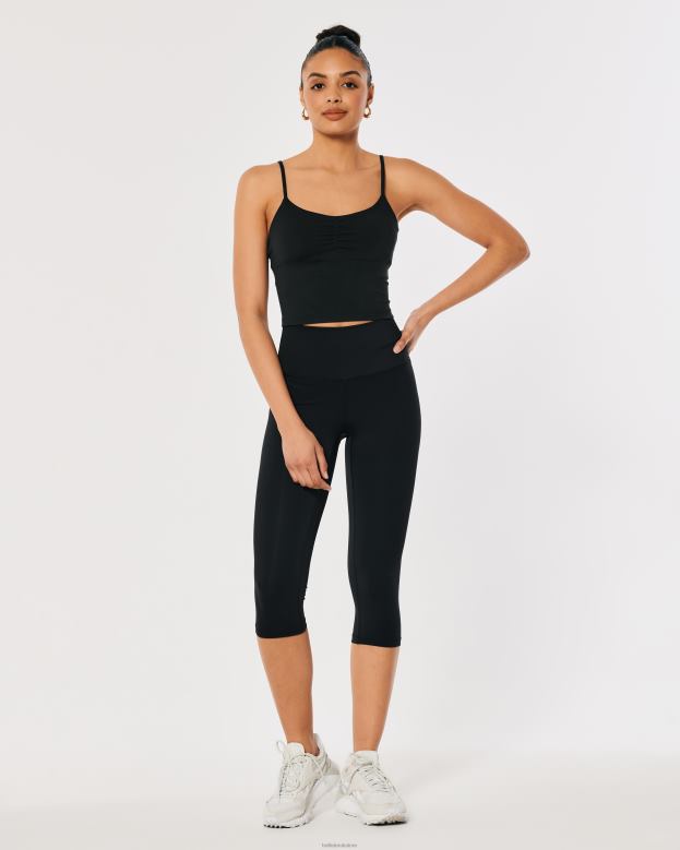 Bottoms Hollister Women Gilly Hicks Active Energize Capri Leggings 48820772 Black