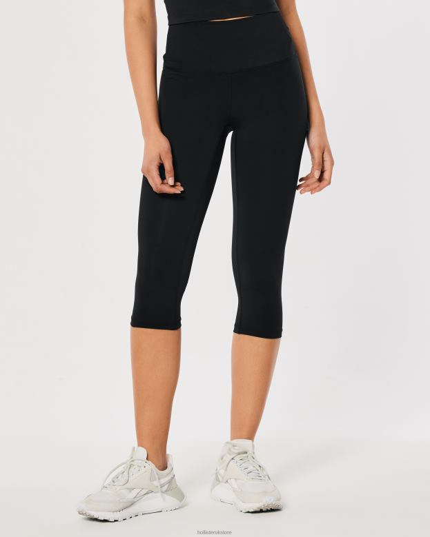 Bottoms Hollister Women Gilly Hicks Active Energize Capri Leggings 48820772 Black