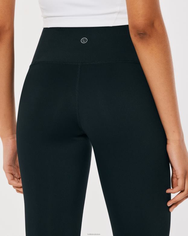 Bottoms Hollister Women Gilly Hicks Active Energize High-Rise 7/8 Leggings 48820528 Black