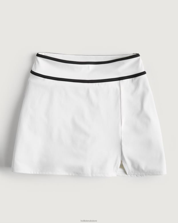 Bottoms Hollister Women Gilly Hicks Active Energize Tipped Skortie 48820618 White