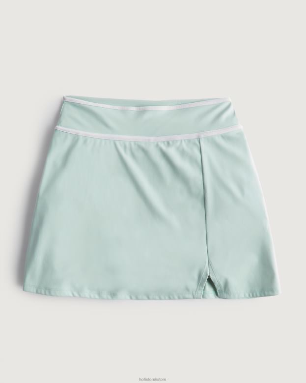 Bottoms Hollister Women Gilly Hicks Active Energize Tipped Skortie 48820647 Mint Green