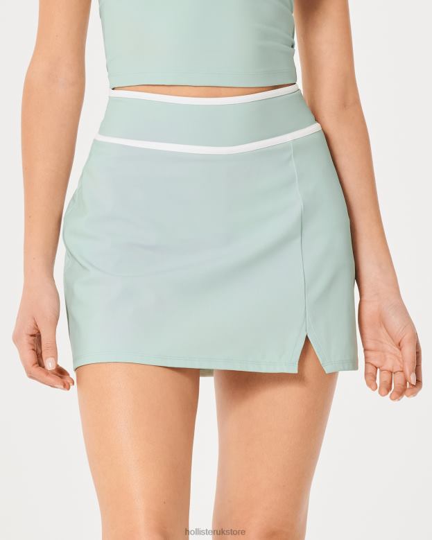 Bottoms Hollister Women Gilly Hicks Active Energize Tipped Skortie 48820647 Mint Green