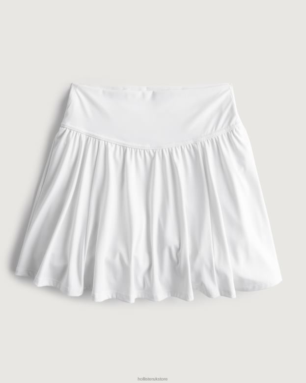 Bottoms Hollister Women Gilly Hicks Active Energize Ultra High-Rise Flutter Skortie 48820631 White
