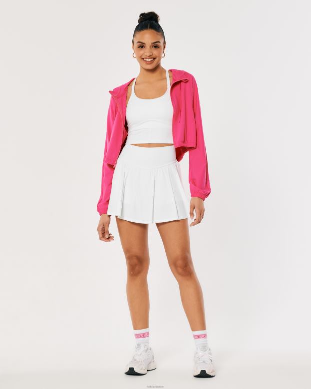 Bottoms Hollister Women Gilly Hicks Active Energize Ultra High-Rise Flutter Skortie 48820631 White