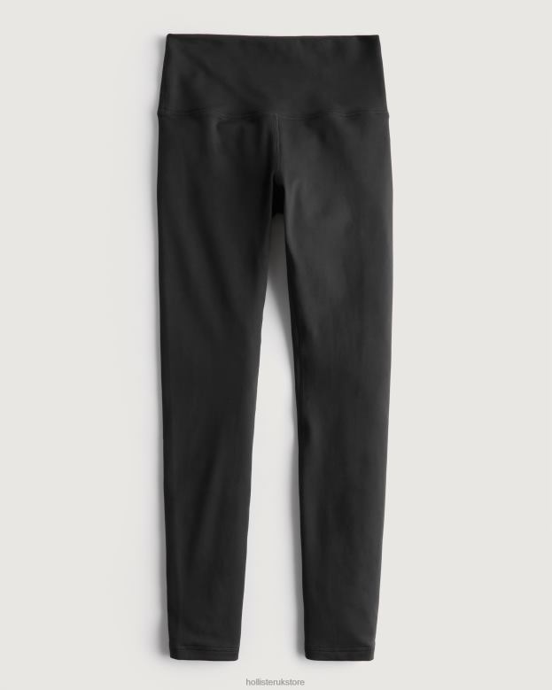 Bottoms Hollister Women Gilly Hicks Active Recharge High-Rise 7/8 Leggings 48820633 Black