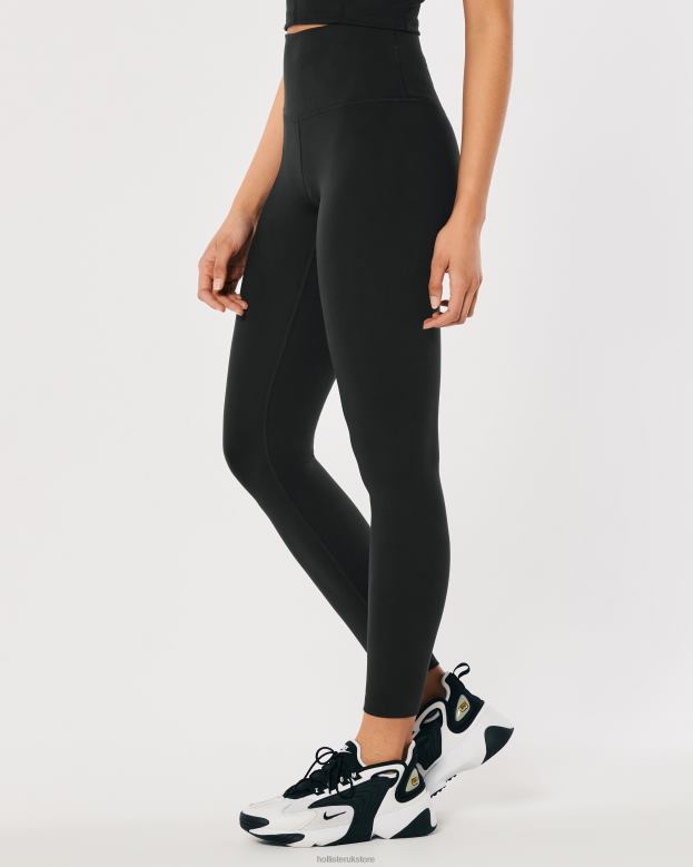 Bottoms Hollister Women Gilly Hicks Active Recharge High-Rise 7/8 Leggings 48820633 Black
