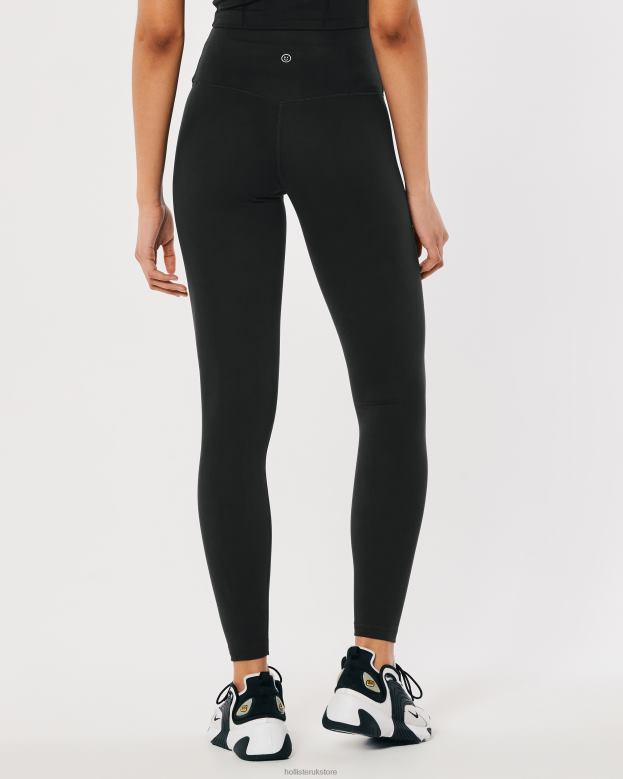 Bottoms Hollister Women Gilly Hicks Active Recharge High-Rise 7/8 Leggings 48820633 Black