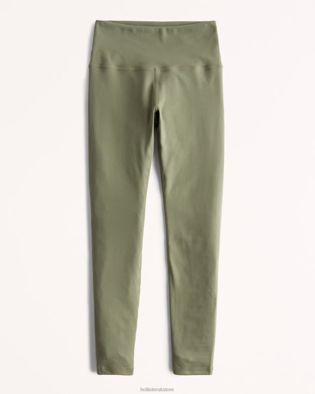Bottoms Hollister Women Gilly Hicks Active Recharge High-Rise 7/8 Leggings 48820737 Olive Green