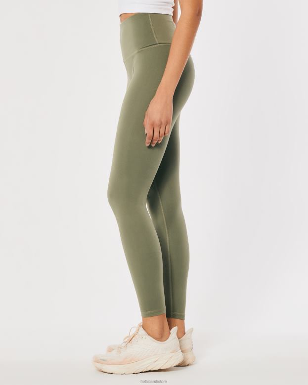 Bottoms Hollister Women Gilly Hicks Active Recharge High-Rise 7/8 Leggings 48820737 Olive Green