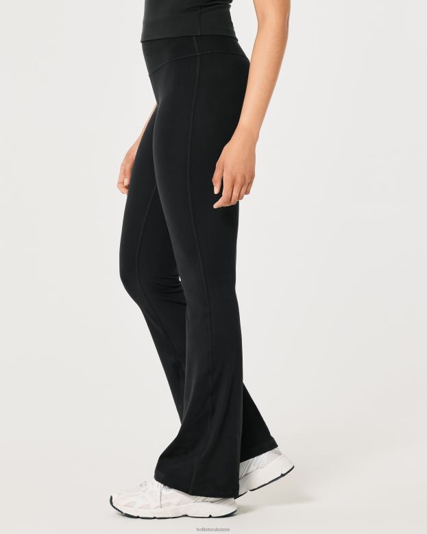 Bottoms Hollister Women Gilly Hicks Active Recharge High-Rise Flare Leggings 48820654 Black