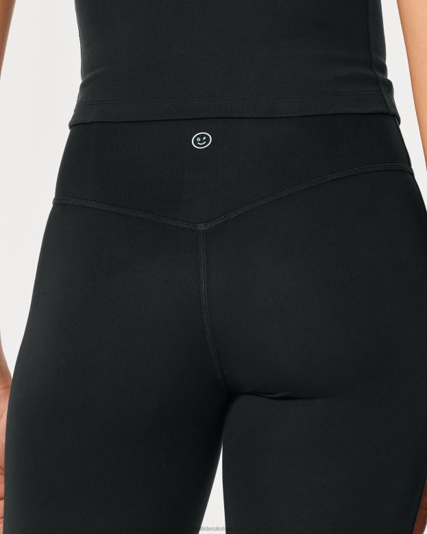 Bottoms Hollister Women Gilly Hicks Active Recharge High-Rise Flare Leggings 48820654 Black