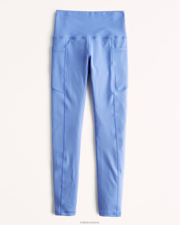 Bottoms Hollister Women Gilly Hicks Active Recharge High-Rise Pocket 7/8 Leggings 48820748 Blue