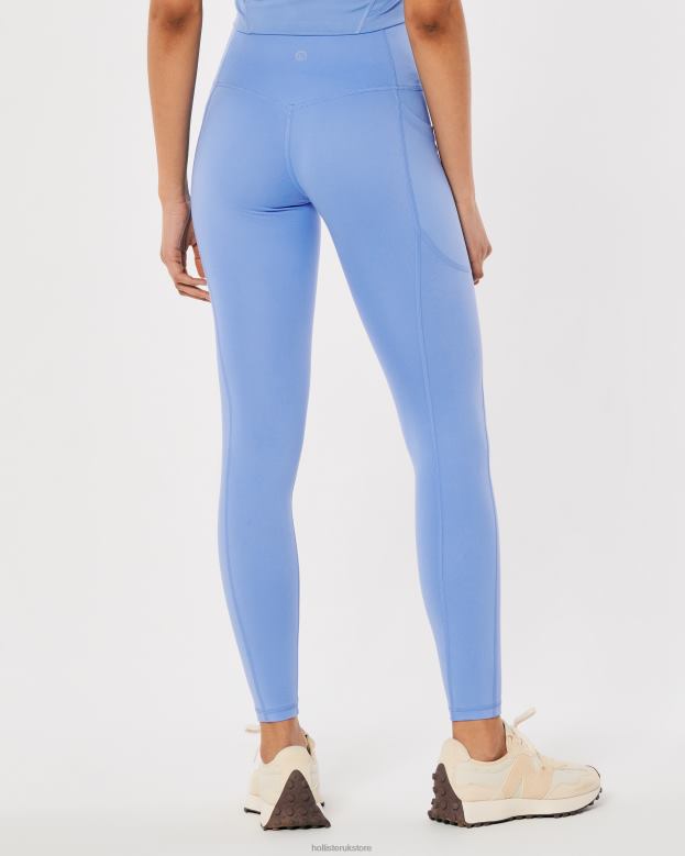 Bottoms Hollister Women Gilly Hicks Active Recharge High-Rise Pocket 7/8 Leggings 48820748 Blue