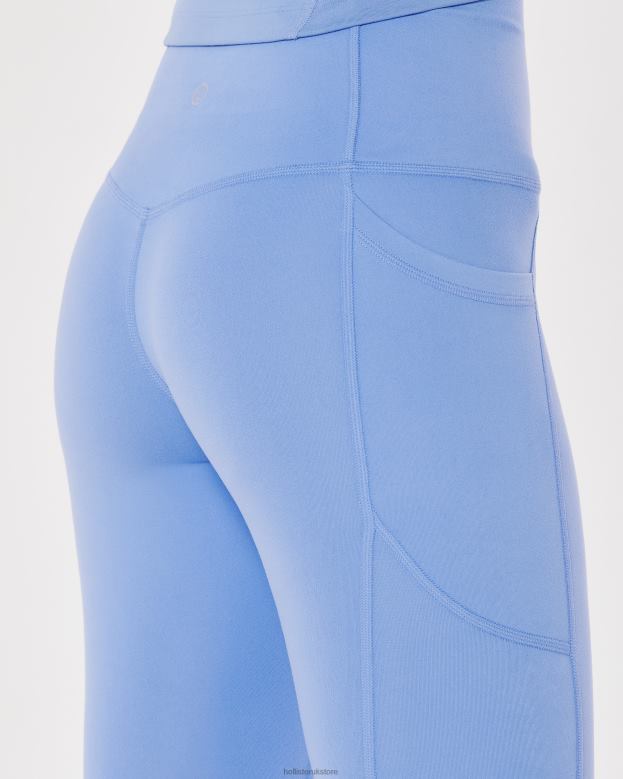 Bottoms Hollister Women Gilly Hicks Active Recharge High-Rise Pocket 7/8 Leggings 48820748 Blue